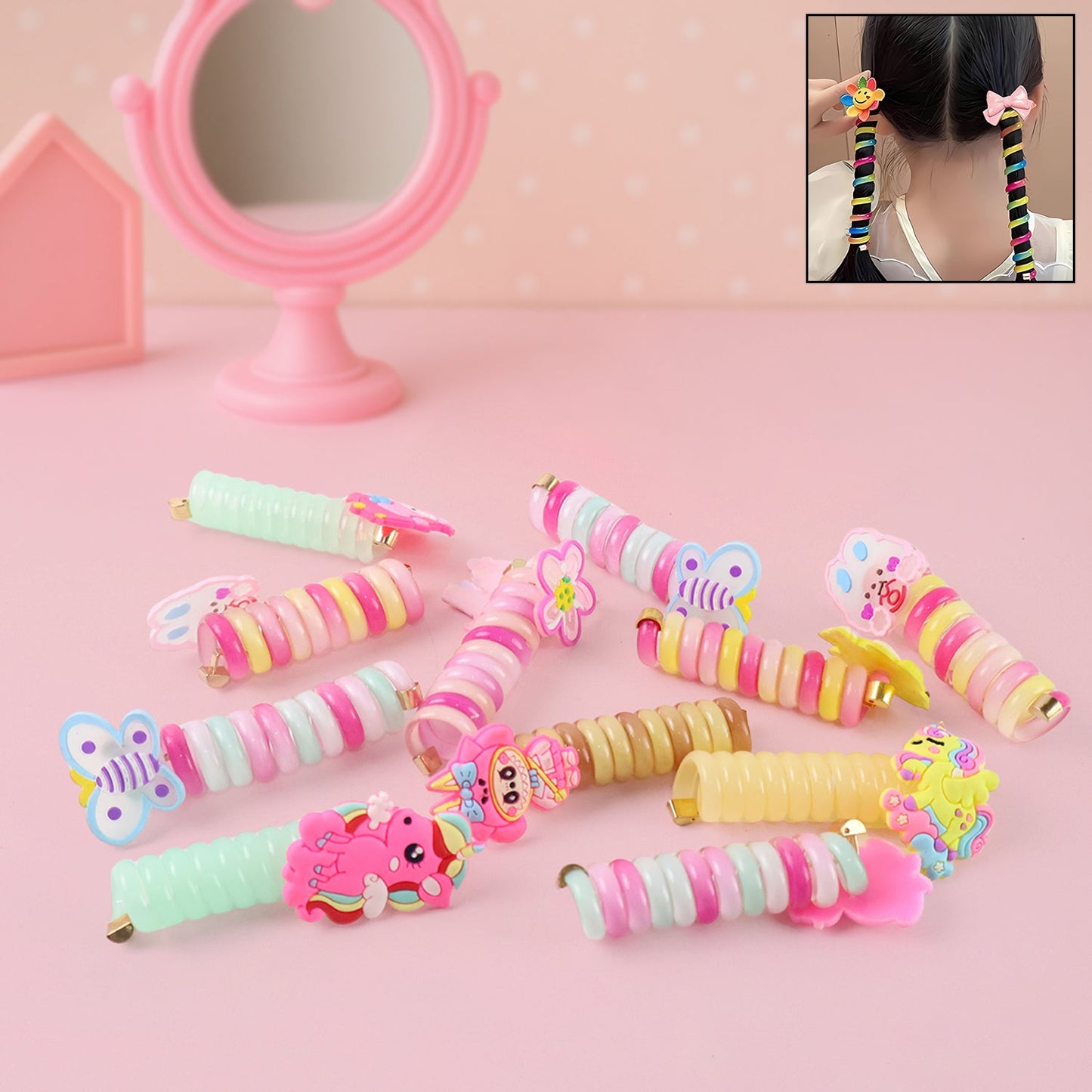Sparkle Twist Kids’ Hair Spiral Set