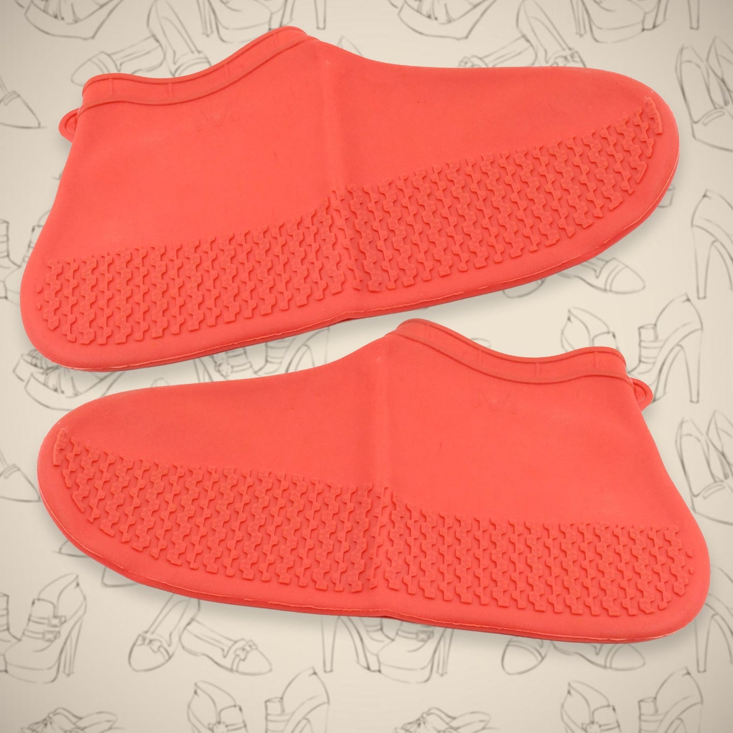 Non-Slip Silicone Waterproof Boot Shoe Cover (Medium Size / 1 Pair / Mix Color)
