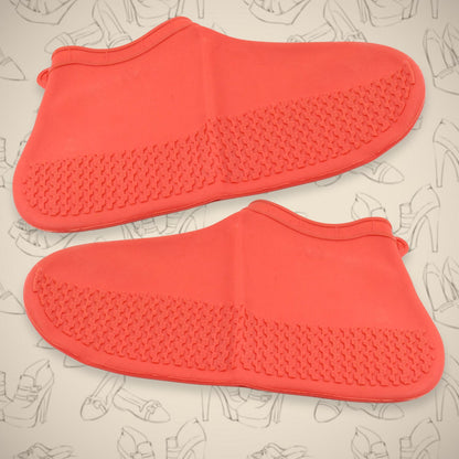 Non-Slip Silicone Waterproof Boot Shoe Cover (Medium Size / 1 Pair / Mix Color)