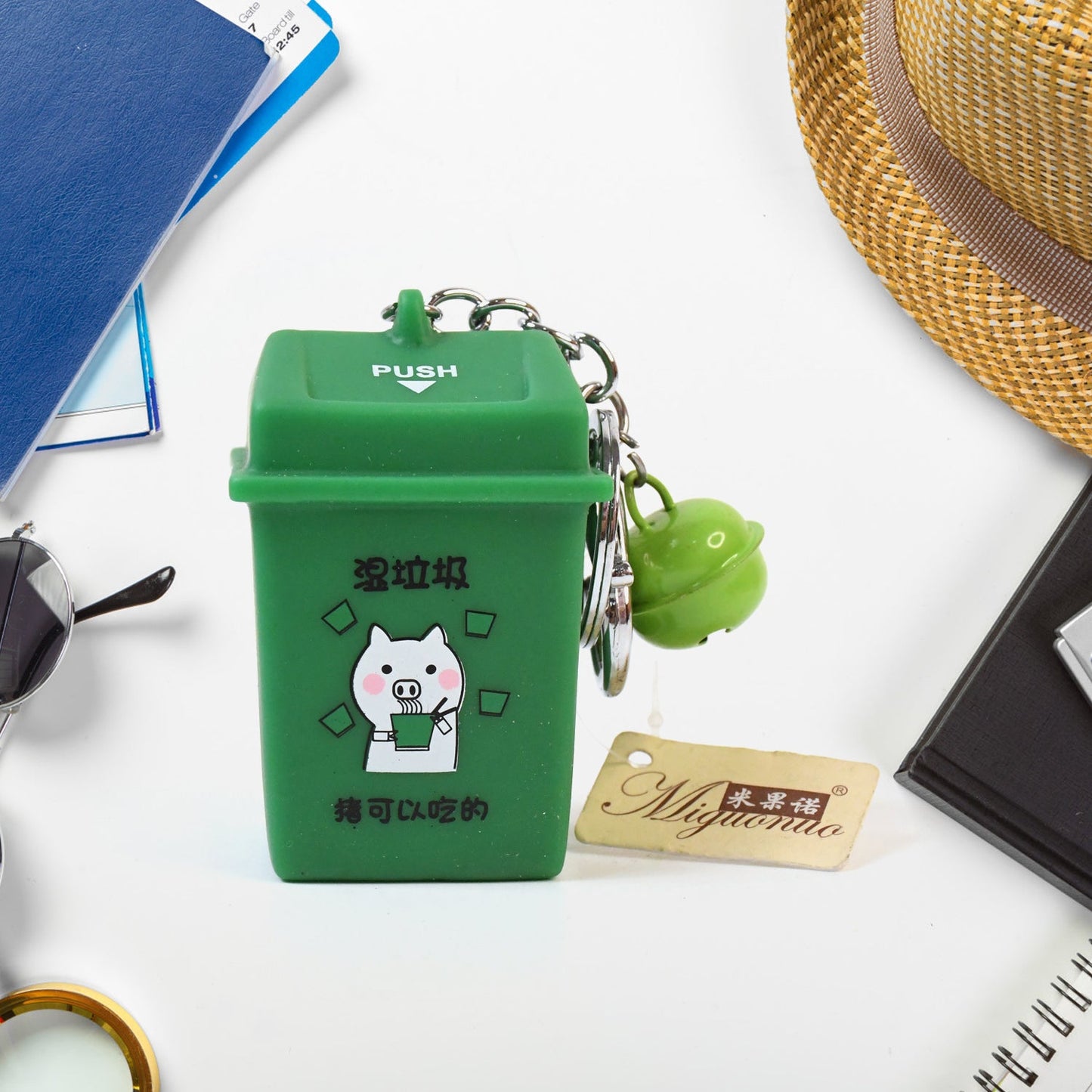 Tiny Trash Keyring