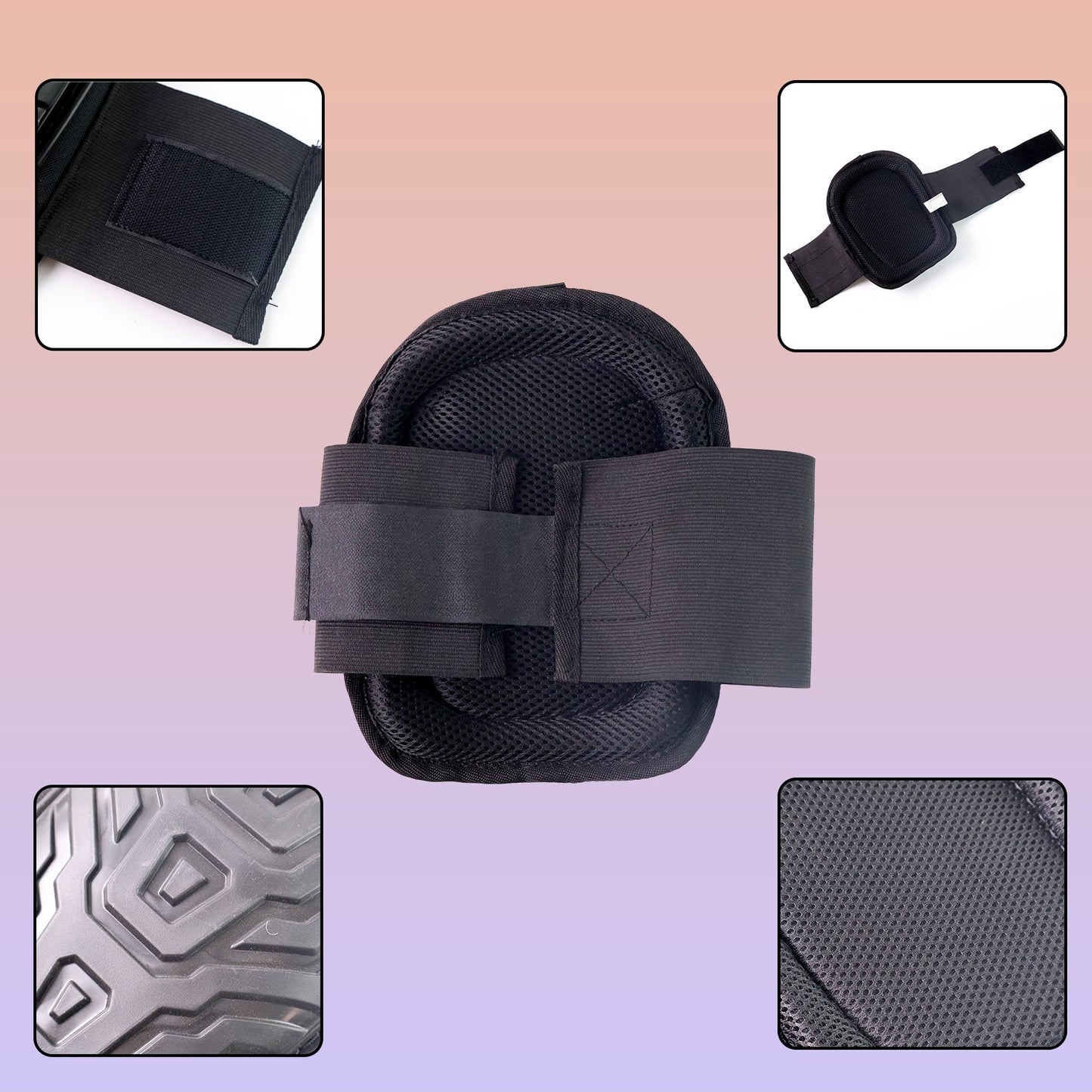Heavy-Duty Work Knee Pad with Shock-Resistant Shell & Adjustable Straps (1 Pc)