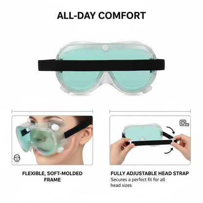 Eye Safety Goggles, Technic Safety Goggles Protection (1 Pc)
