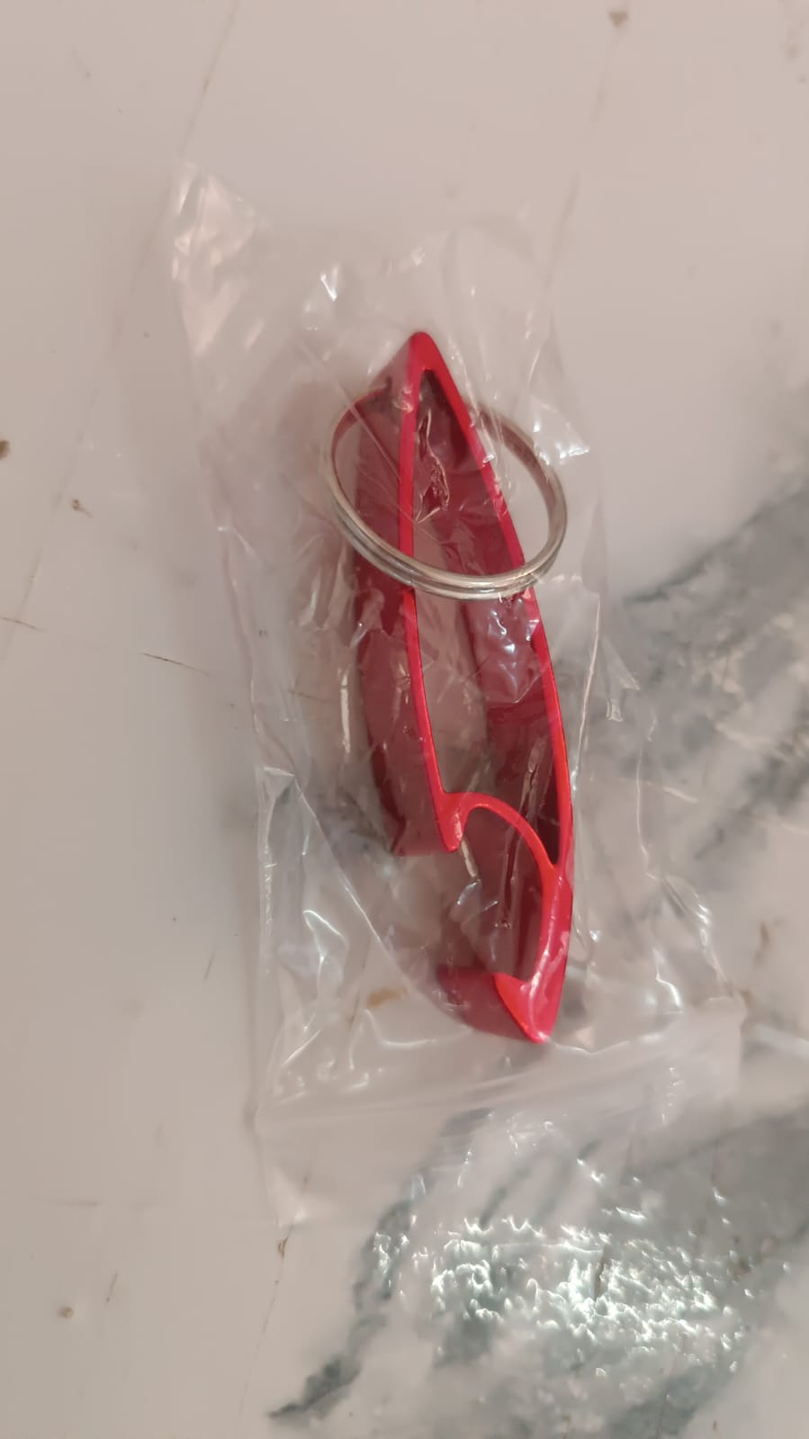 2 in 1 Compact Metal Bottle Opener with Keyring (1 Pc)