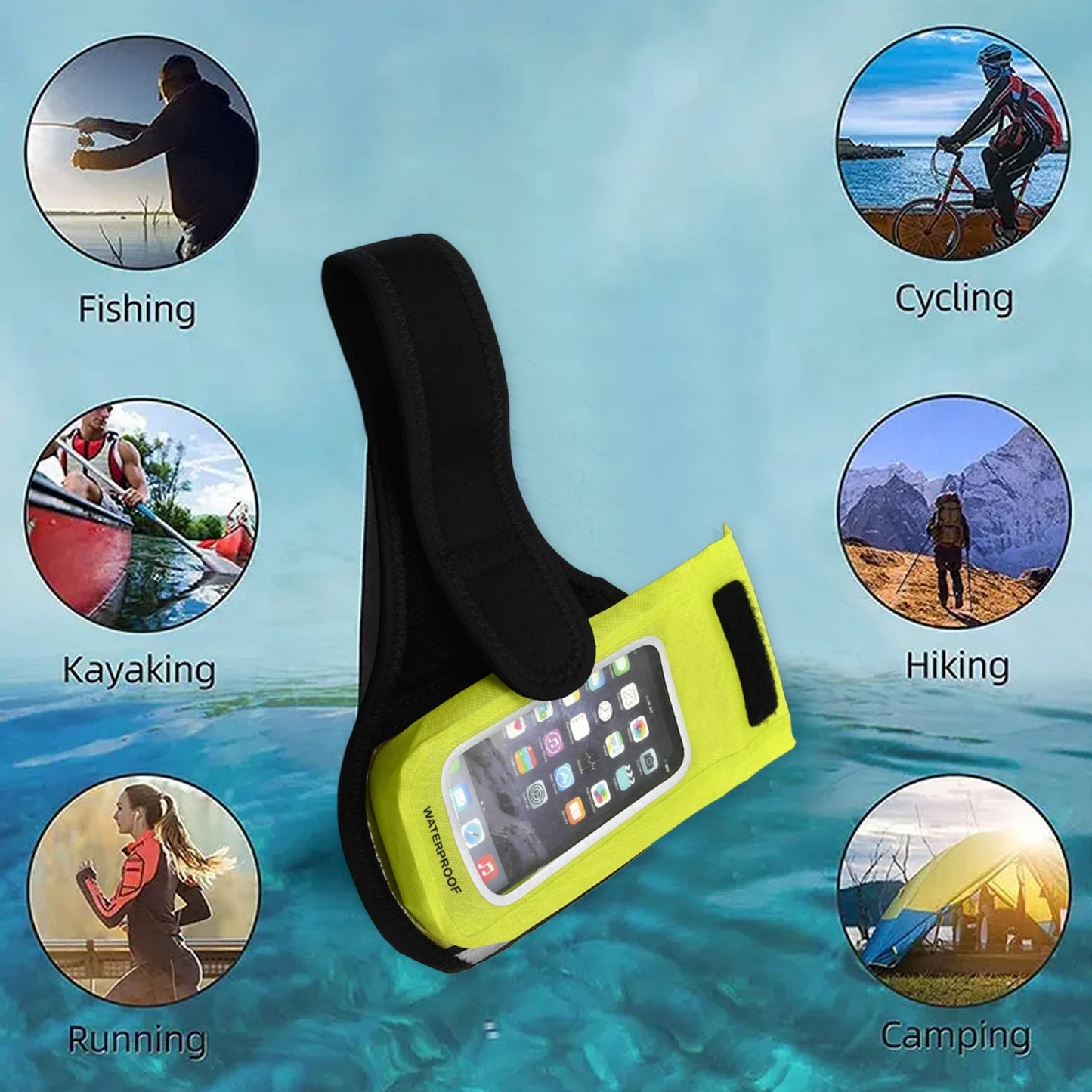 Sports Wrist Bag Running Arm Band Running Armband Phone Arm Pouch Case (1 Pc)